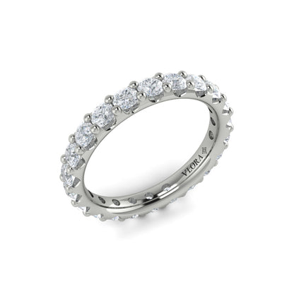 Eternity Bands Wedding Band in Platinum by Vlora Bridal