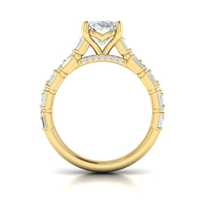 Opulent Oval Engagement Ring