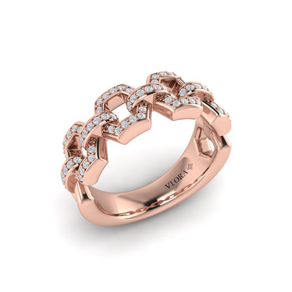 Diamond Link Ring