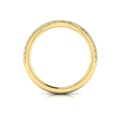 Matching Bands Wedding Band in 14K Yellow Gold by Vlora Bridal
