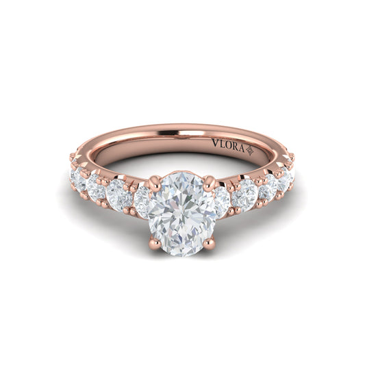 Luxe Classic Oval Engagement Ring
