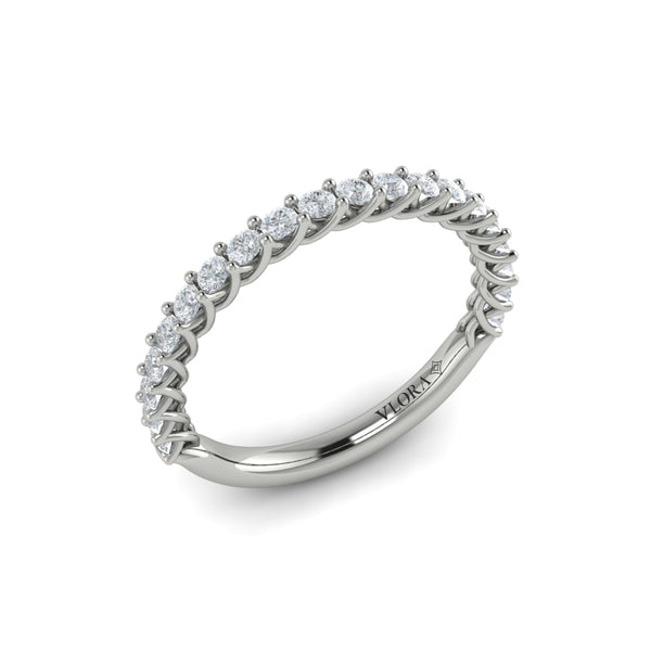 Matching Bands Wedding Band in 14K White Gold by Vlora Bridal