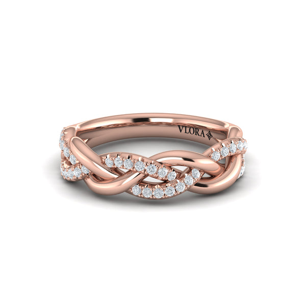 Alternating Diamond Twist Ring