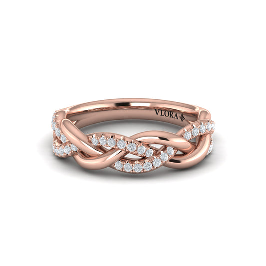 Alternating Diamond Twist Ring