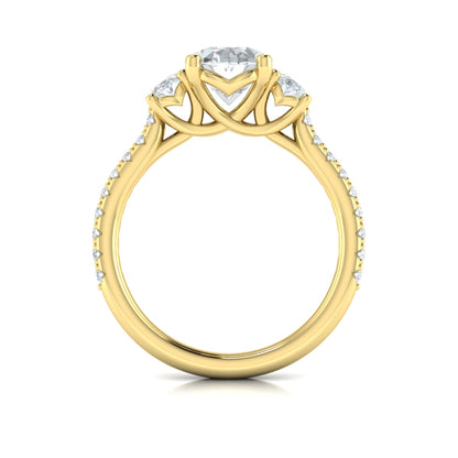 Tapestry Oval Trilogy Engagement Ring