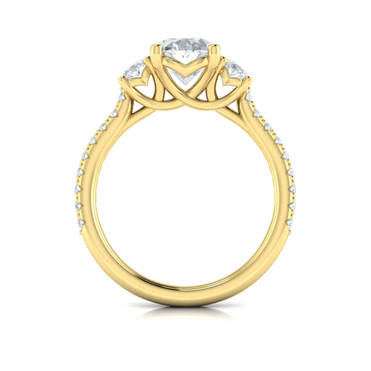 Tapestry Oval Trilogy Engagement Ring