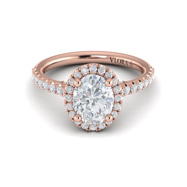 Timeless Oval Halo Engagement Ring