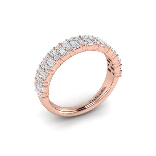 Multi Baguette and Round Diamond Ring