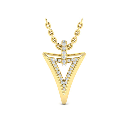 Diamond Open Double Trinity Pendant
