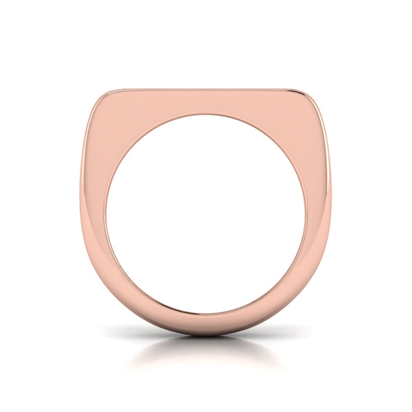 Diamond Baguette and Round Flat Top Ring