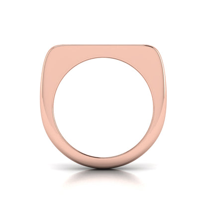 Diamond Baguette and Round Flat Top Ring