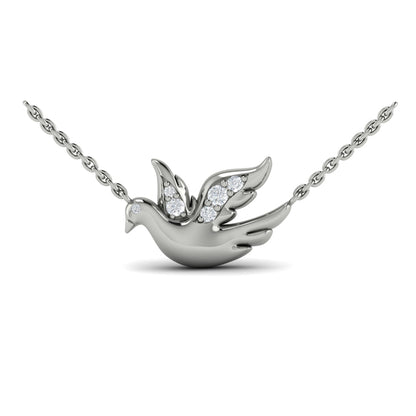 Diamond Dove Pendant