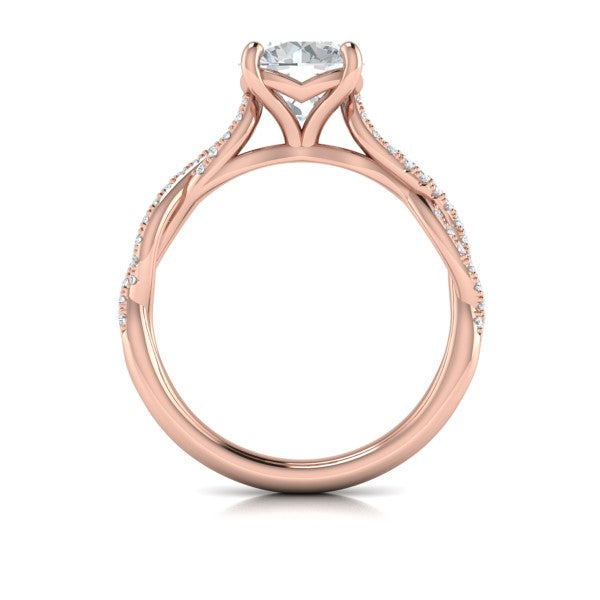 Woven Strands Engagement Ring