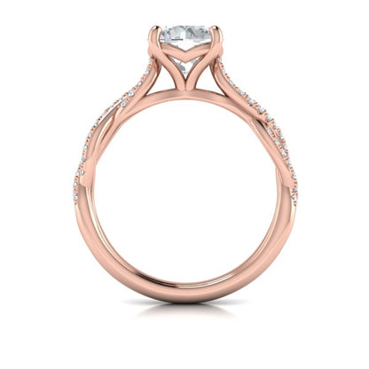 Woven Strands Engagement Ring