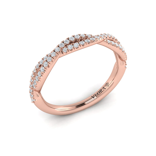 Matching Band for Entwined Pear Halo Engagement Ring