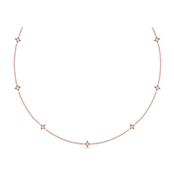 Multi Diamond Vlora Star Necklace