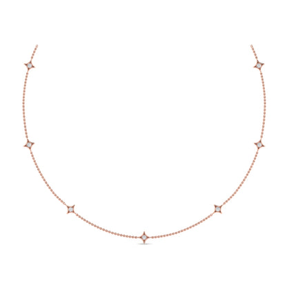 Multi Diamond Vlora Star Necklace