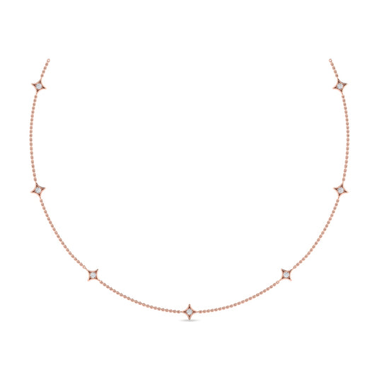 Multi Diamond Vlora Star Necklace