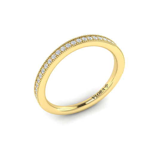 Matching Band for Vintage Splendor Oval Split Shank Engagement Ring