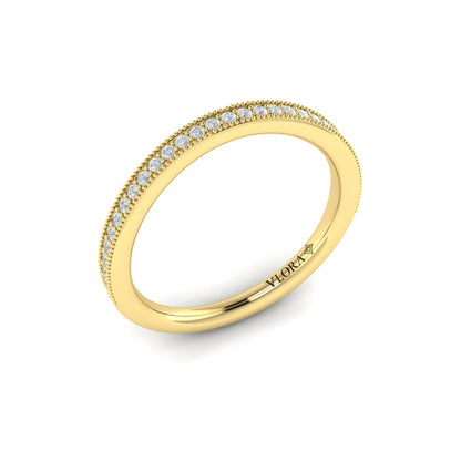 Matching Band for Vintage Splendor Oval Split Shank Engagement Ring