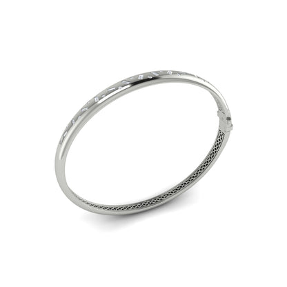 Baguette and Round Diamond Confetti Bangle
