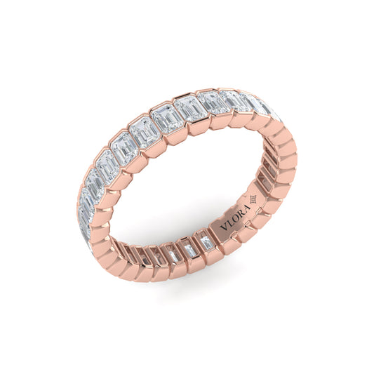 Endless Emerald Cut Eternity Ring