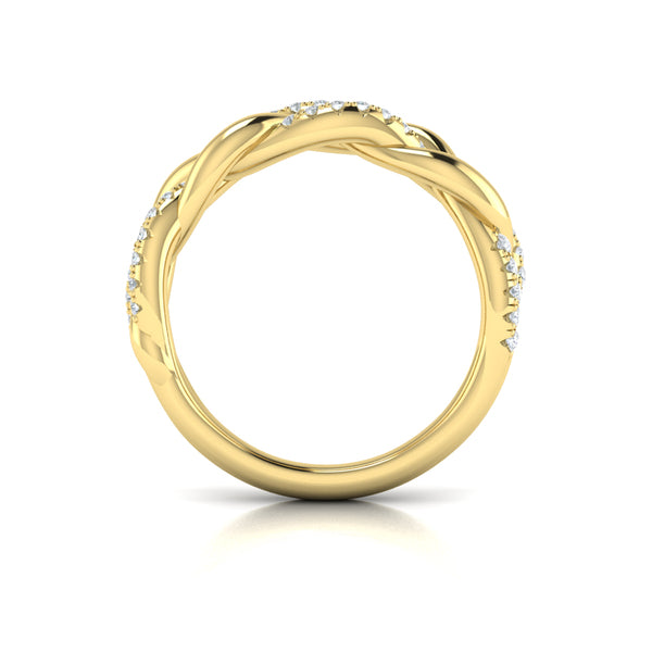Alternating Diamond Twist Ring