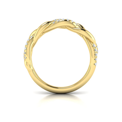 Alternating Diamond Twist Ring