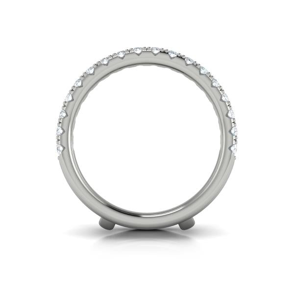 Enhancer Wedding Band in Platinum by Vlora Bridal