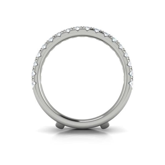Enhancer Wedding Band in Platinum by Vlora Bridal