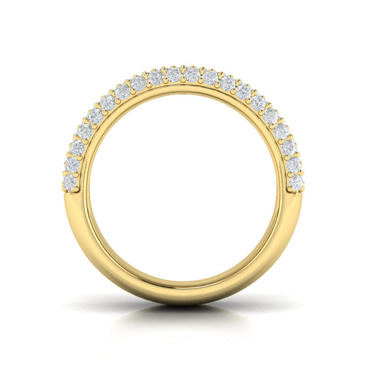 Diamond Multi-Row Statement Ring