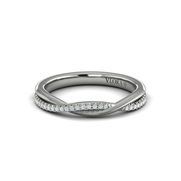 Stackable Bands Wedding Band in Platinum by Vlora Bridal