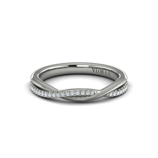 Stackable Bands Wedding Band in Platinum by Vlora Bridal
