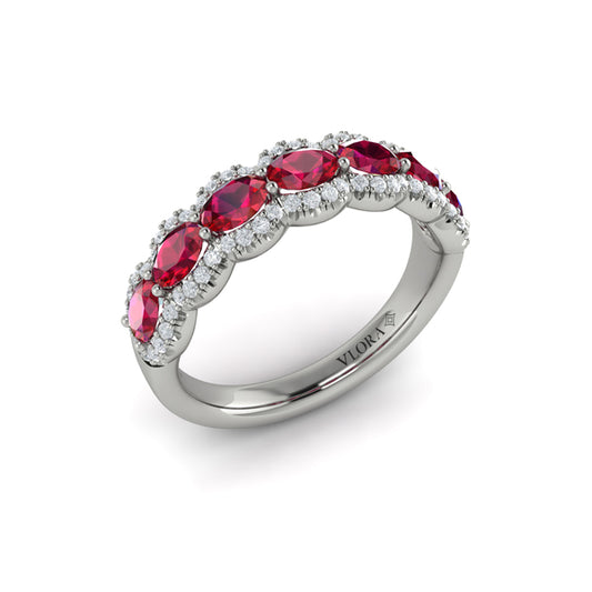 Diamond and Ruby Statement Ring