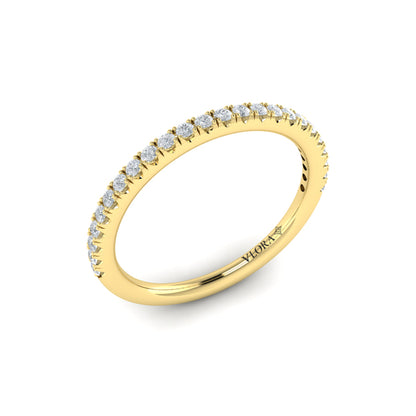 Matching Bands Wedding Band in 14K Yellow Gold by Vlora Bridal