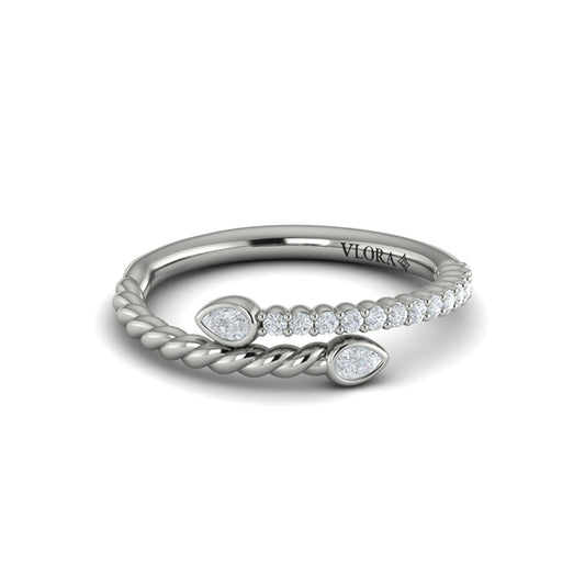 Stackable Bands Wedding Band in Platinum by Vlora Bridal
