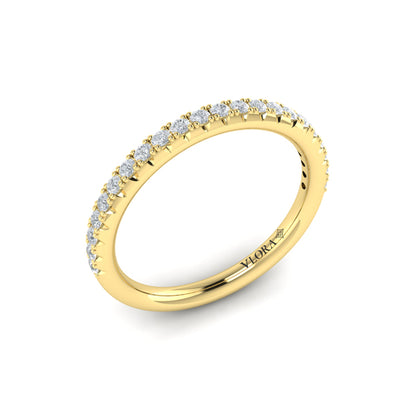 Matching Band for Opulent Cathedral Oval Diamond Engagement Ring