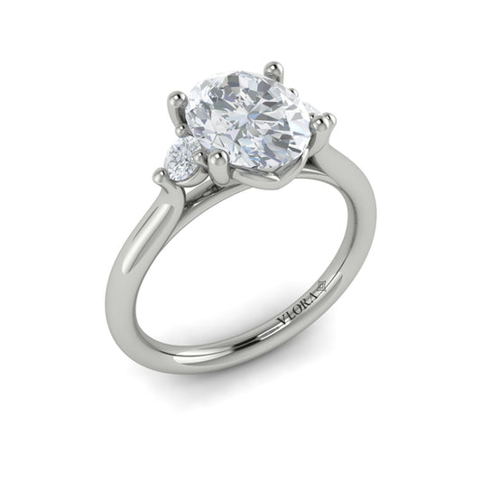 Crown Set Diamond Solitaire Engagement Ring
