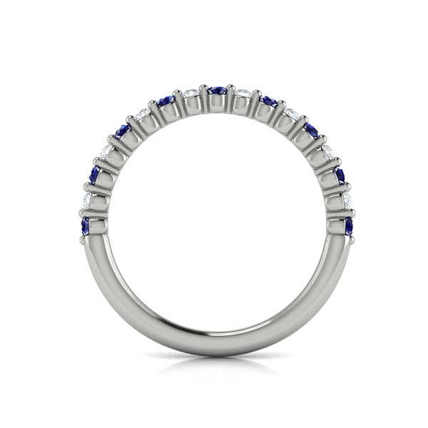 Diamond and Blue Sapphire Ring