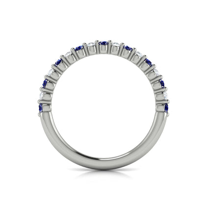 Diamond and Blue Sapphire Ring