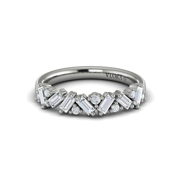 Multi Baguette and Round Diamond Ring