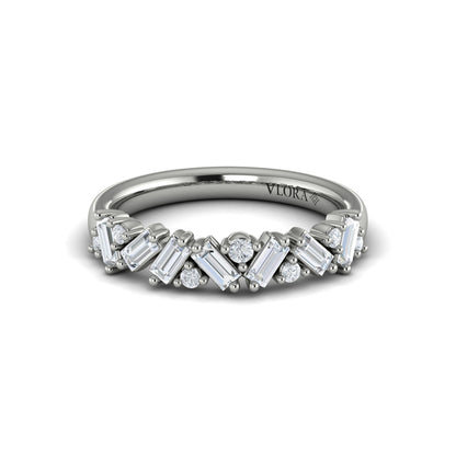 Multi Baguette and Round Diamond Ring