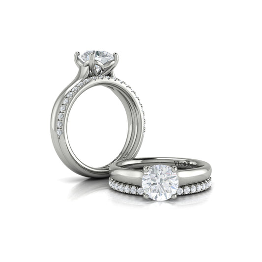 Matching Bands Wedding Band in Platinum by Vlora Bridal