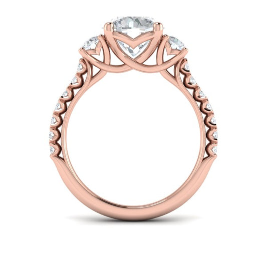 Classic Trio Three Stone Engagement Ring