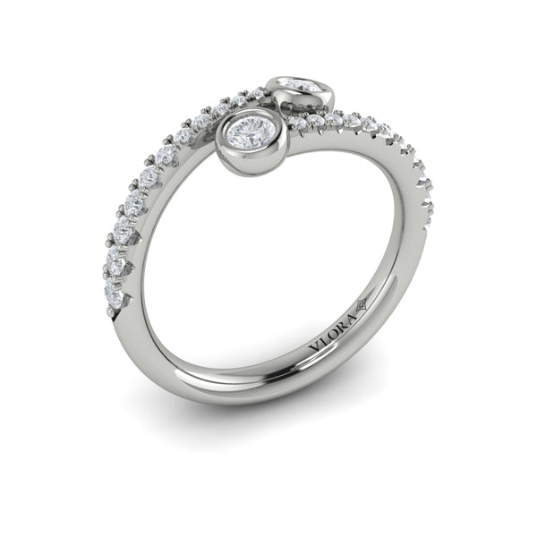 Diamond Double Wrap Ring