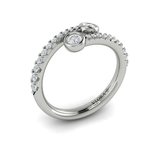 Diamond Double Wrap Ring
