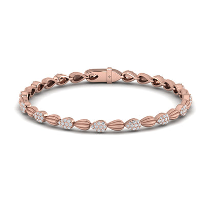 Scalloped Bracelet with Satin Finish