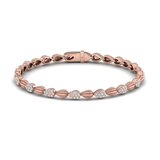 Scalloped Bracelet with Satin Finish