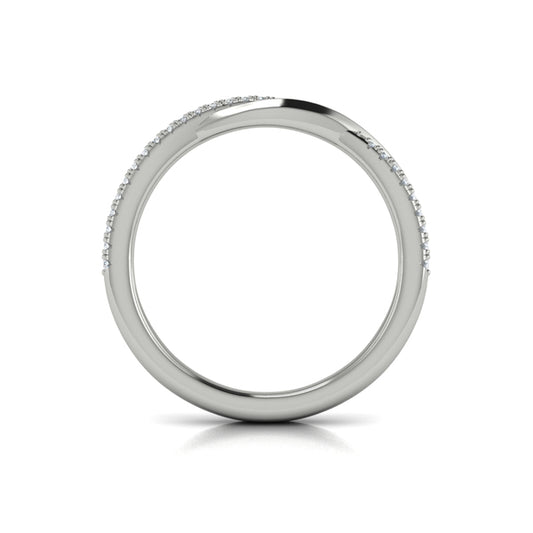 Stackable Bands Wedding Band in Platinum by Vlora Bridal