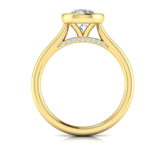 Singular Round Bezel Engagement Ring